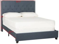 WINSLET BED (QUEEN) - Safavieh FOX6212C-Q -Safavieh Homeware 187 fox6212c q 6