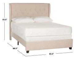 BLANCHETT BED (QUEEN) - Safavieh FOX6213A-Q -Safavieh Homeware 187 fox6213a q 6