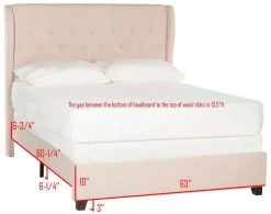 BLANCHETT BED (QUEEN) - Safavieh FOX6213A-Q -Safavieh Homeware 187 fox6213a q 9