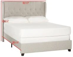 BLANCHETT BED (QUEEN) - Safavieh FOX6213C-Q 19 BLANCHETT BED (QUEEN) - Safavieh FOX6213C-Q -Safavieh Homeware 187 fox6213c q 7