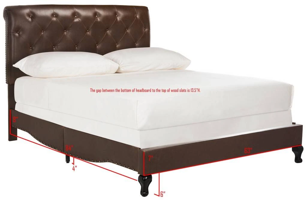 HATHAWAY BED (QUEEN) - Safavieh FOX6214G-Q 10 HATHAWAY BED (QUEEN) - Safavieh FOX6214G-Q - Image 8
