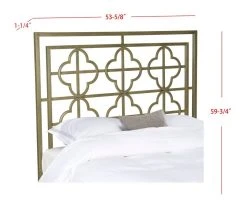 LUCINDA FRENCH SILVER METAL HEADBOARD (FULL) - Safavieh FOX6215A-F