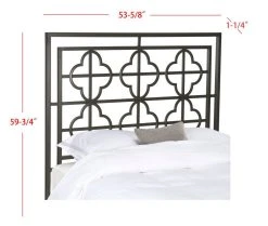 LUCINDA GUNMETAL HEADBOARD (FULL) - Safavieh FOX6215B-F -Safavieh Homeware 187 fox6215b f 2