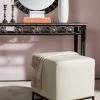 Matthias Faux Ostrich Ottoman In Cream - Safavieh FOX6230A -Safavieh Homeware 187 fox6230a room