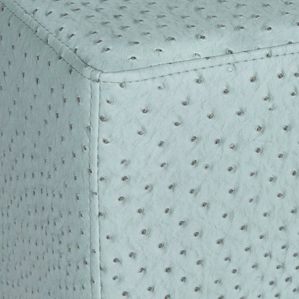 Matthias Faux Ostrich Ottoman In Slate/Gold - Safavieh FOX6230B 4 Matthias Faux Ostrich Ottoman In Slate/Gold - Safavieh FOX6230B - Image 2