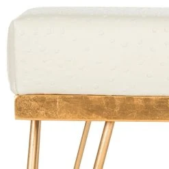JENINE FAUX OSTRICH SQUARE BENCH - Safavieh FOX6248A