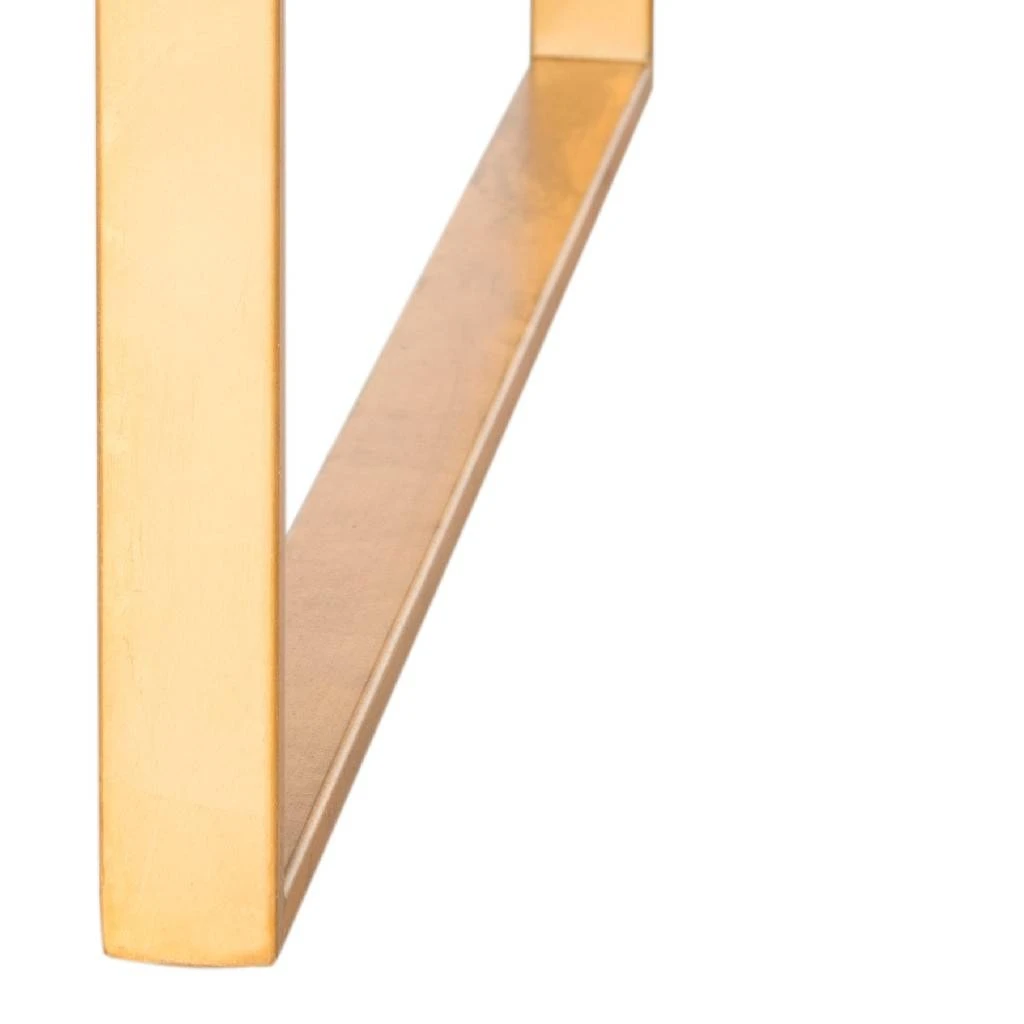 Millie Loft Bench/Coffee Table In Zebra/Gold - Safavieh FOX6251C 6 Millie Loft Bench/Coffee Table In Zebra/Gold - Safavieh FOX6251C - Image 4