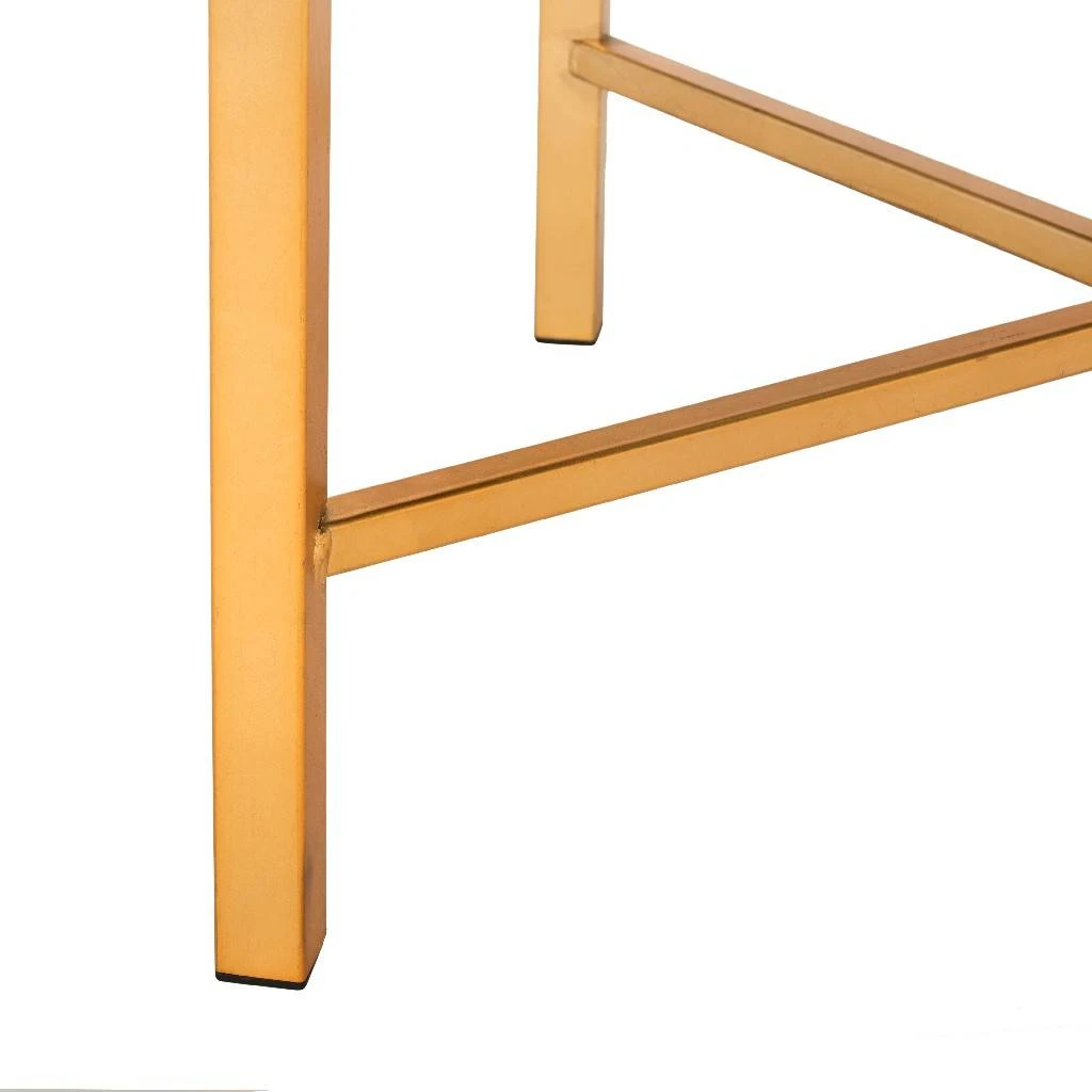 Horace Faux Sheepskin X- Square Bench In White - Safavieh FOX6267B 7 Horace Faux Sheepskin X- Square Bench In White - Safavieh FOX6267B - Image 5