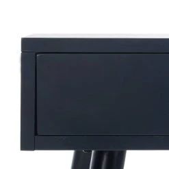 Levinson Gold Cap End Table In Navy - Safavieh FOX6305C -Safavieh Homeware 187 fox6305c detail