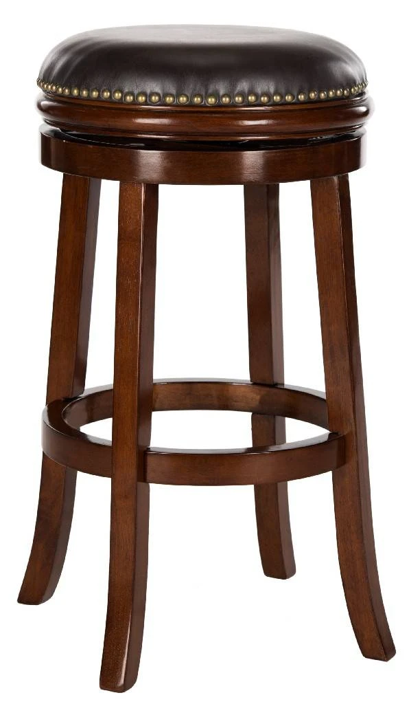 Biagio Swivel Bar Stool In Espresso/Brown - Safavieh FOX7007B 6 Biagio Swivel Bar Stool In Espresso/Brown - Safavieh FOX7007B - Image 4