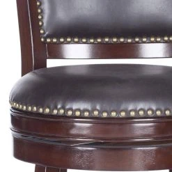 Lazzaro Swivel Bar Stool In Sierra Brown/Brown - Safavieh FOX7012A 11 Lazzaro Swivel Bar Stool In Sierra Brown/Brown - Safavieh FOX7012A -Safavieh Homeware 187 fox7012a swatch