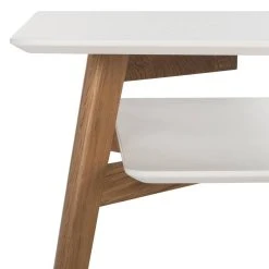 Basil 2 Tier Coffee Table In White - Safavieh FOX8200A 11 Basil 2 Tier Coffee Table In White - Safavieh FOX8200A -Safavieh Homeware 187 fox8200a detail