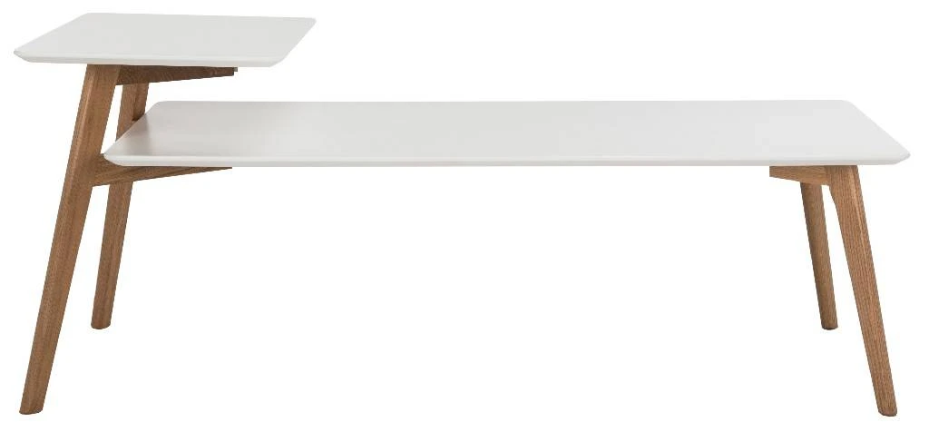 Basil 2 Tier Coffee Table In White - Safavieh FOX8200A 6 Basil 2 Tier Coffee Table In White - Safavieh FOX8200A - Image 4