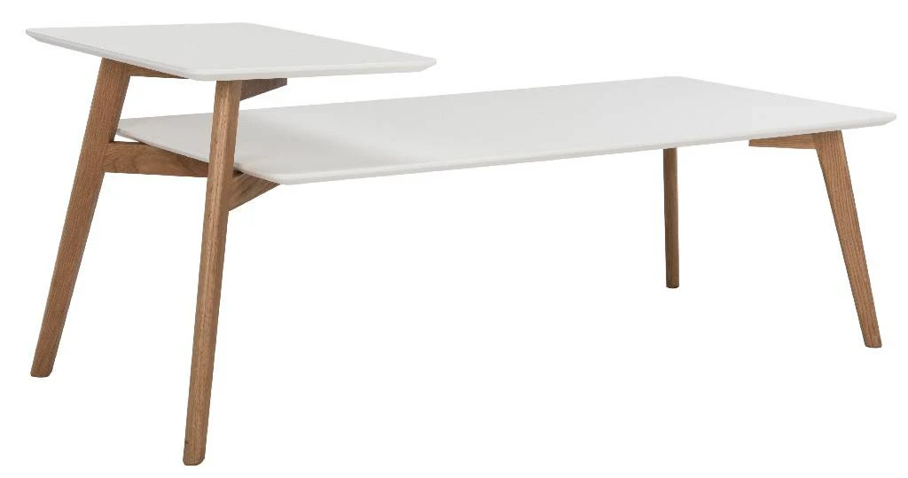 Basil 2 Tier Coffee Table In White - Safavieh FOX8200A 8 Basil 2 Tier Coffee Table In White - Safavieh FOX8200A - Image 6