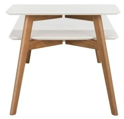 Basil 2 Tier Coffee Table In White - Safavieh FOX8200A 15 Basil 2 Tier Coffee Table In White - Safavieh FOX8200A -Safavieh Homeware 187 fox8200a side2