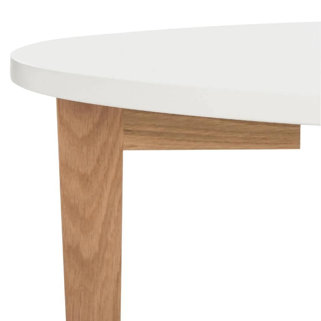 Woodruff Oval Coffee Table In White - Safavieh FOX8201A 4 Woodruff Oval Coffee Table In White - Safavieh FOX8201A - Image 2