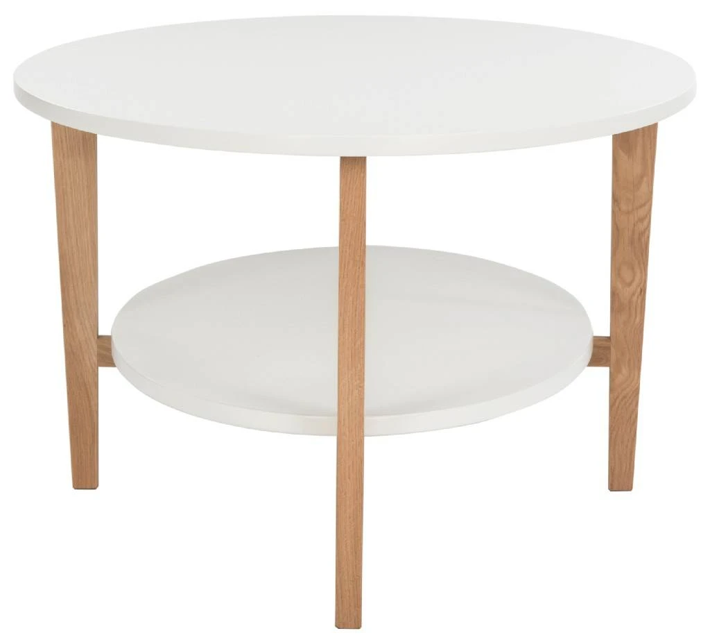 Woodruff Oval Coffee Table In White - Safavieh FOX8201A 8 Woodruff Oval Coffee Table In White - Safavieh FOX8201A - Image 6