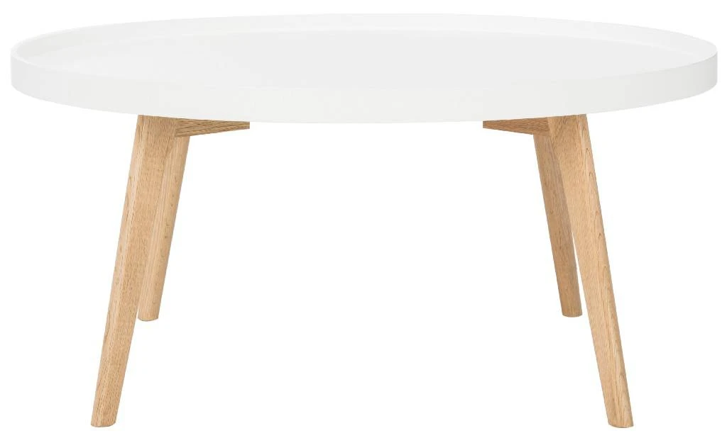 Rue Round Coffee Table In White - Safavieh FOX8207A 4 Rue Round Coffee Table In White - Safavieh FOX8207A - Image 2