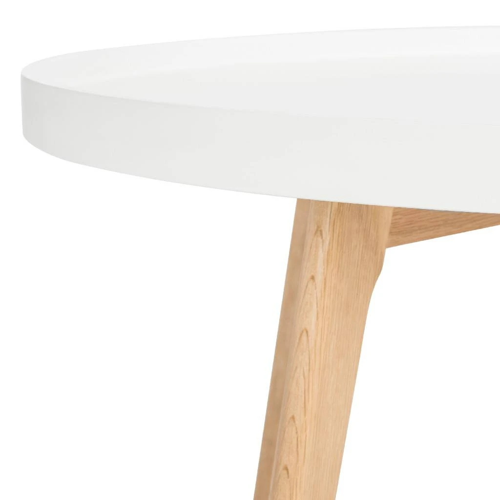 Rue Round Coffee Table In White - Safavieh FOX8207A 5 Rue Round Coffee Table In White - Safavieh FOX8207A - Image 3