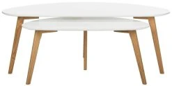 Olida Double Coffee Table In White - Safavieh FOX8208A
