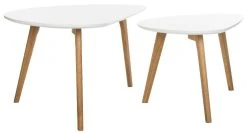 Olida Double Coffee Table In White - Safavieh FOX8208A 11 Olida Double Coffee Table In White - Safavieh FOX8208A -Safavieh Homeware 187 fox8208a side2