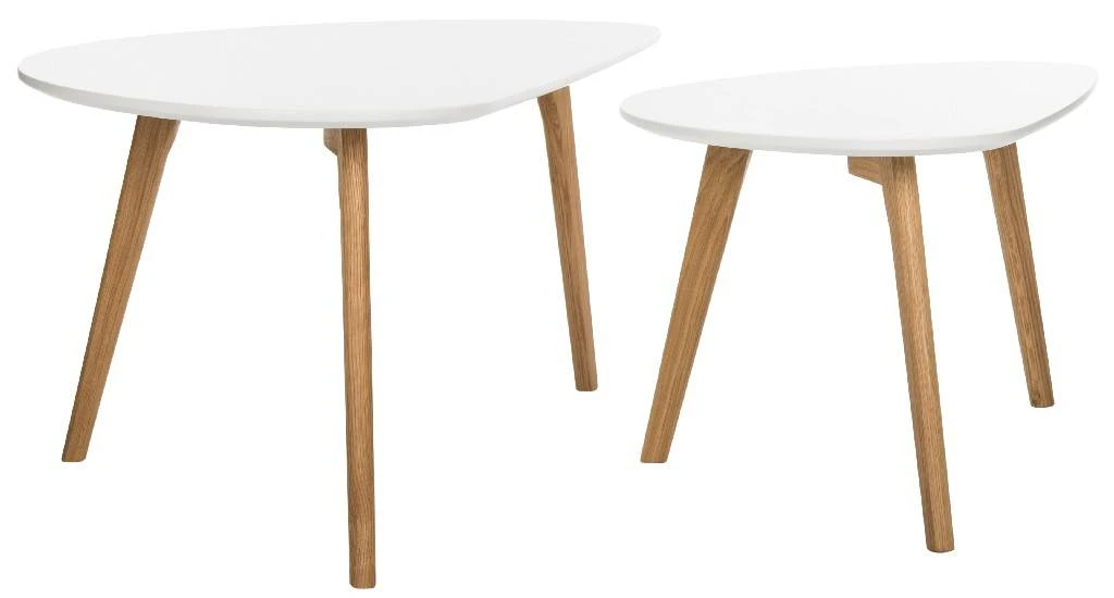 Olida Double Coffee Table In White - Safavieh FOX8208A 7 Olida Double Coffee Table In White - Safavieh FOX8208A - Image 5