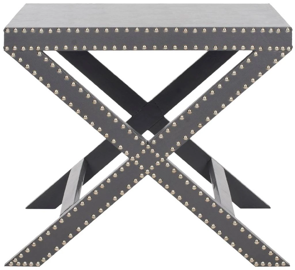 Jeanine X End Table Grey In Grey - Safavieh FOX9500A 4 Jeanine X End Table Grey In Grey - Safavieh FOX9500A - Image 2
