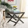Jeanine X End Table Grey In Grey - Safavieh FOX9500A -Safavieh Homeware 187 fox9500a room