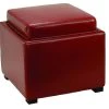 Bobbi Tray Storage Ottoman In Java/Red - Safavieh HUD4006R 1 Bobbi Tray Storage Ottoman In Java/Red - Safavieh HUD4006R -Safavieh Homeware 187 hud4006r
