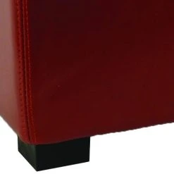Bobbi Tray Storage Ottoman In Java/Red - Safavieh HUD4006R -Safavieh Homeware 187 hud4006r leg