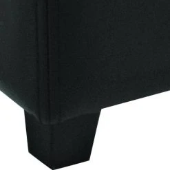 Jonathan Flip Top Ottoman In Black/Black - Safavieh HUD4007B -Safavieh Homeware 187 hud4007b leg