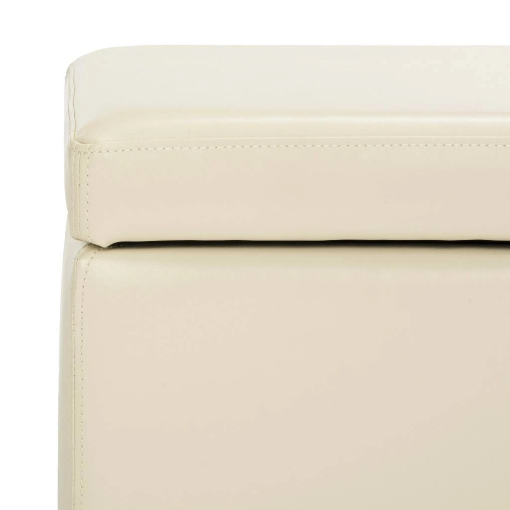 Jonathan Flip Top Ottoman In Black/Off White - Safavieh HUD4007D 4 Jonathan Flip Top Ottoman In Black/Off White - Safavieh HUD4007D - Image 2