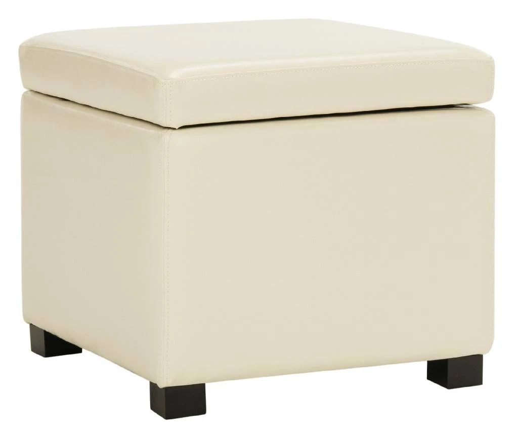 Jonathan Flip Top Ottoman In Black/Off White - Safavieh HUD4007D 7 Jonathan Flip Top Ottoman In Black/Off White - Safavieh HUD4007D - Image 5