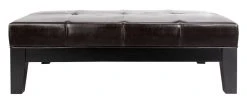 Jordan Cocktail Ottoman In Black/Brown - Safavieh HUD4066A 13 Jordan Cocktail Ottoman In Black/Brown - Safavieh HUD4066A -Safavieh Homeware 187 hud4066a front