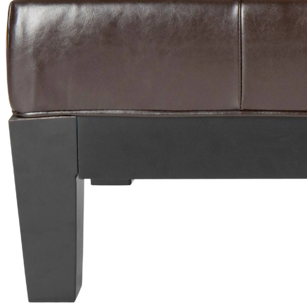 Jordan Cocktail Ottoman In Black/Brown - Safavieh HUD4066A 7 Jordan Cocktail Ottoman In Black/Brown - Safavieh HUD4066A - Image 5