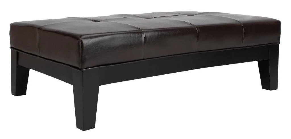 Jordan Cocktail Ottoman In Black/Brown - Safavieh HUD4066A 8 Jordan Cocktail Ottoman In Black/Brown - Safavieh HUD4066A - Image 6