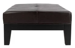 Jordan Cocktail Ottoman In Black/Brown - Safavieh HUD4066A 16 Jordan Cocktail Ottoman In Black/Brown - Safavieh HUD4066A -Safavieh Homeware 187 hud4066a side2