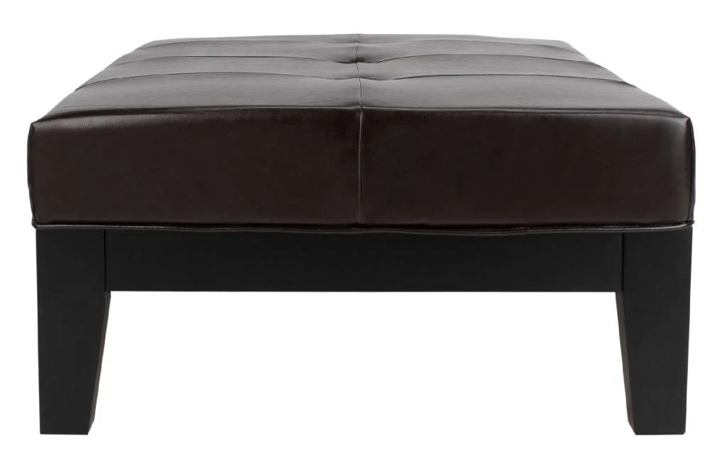 Jordan Cocktail Ottoman In Black/Brown - Safavieh HUD4066A 9 Jordan Cocktail Ottoman In Black/Brown - Safavieh HUD4066A - Image 7
