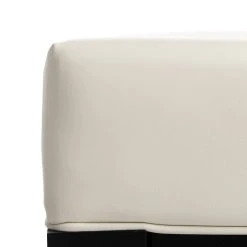 Jordan Cocktail Ottoman In Black/Off White - Safavieh HUD4066C -Safavieh Homeware 187 hud4066c detail