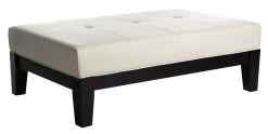Jordan Cocktail Ottoman In Black/Off White - Safavieh HUD4066C -Safavieh Homeware 187 hud4066c side2