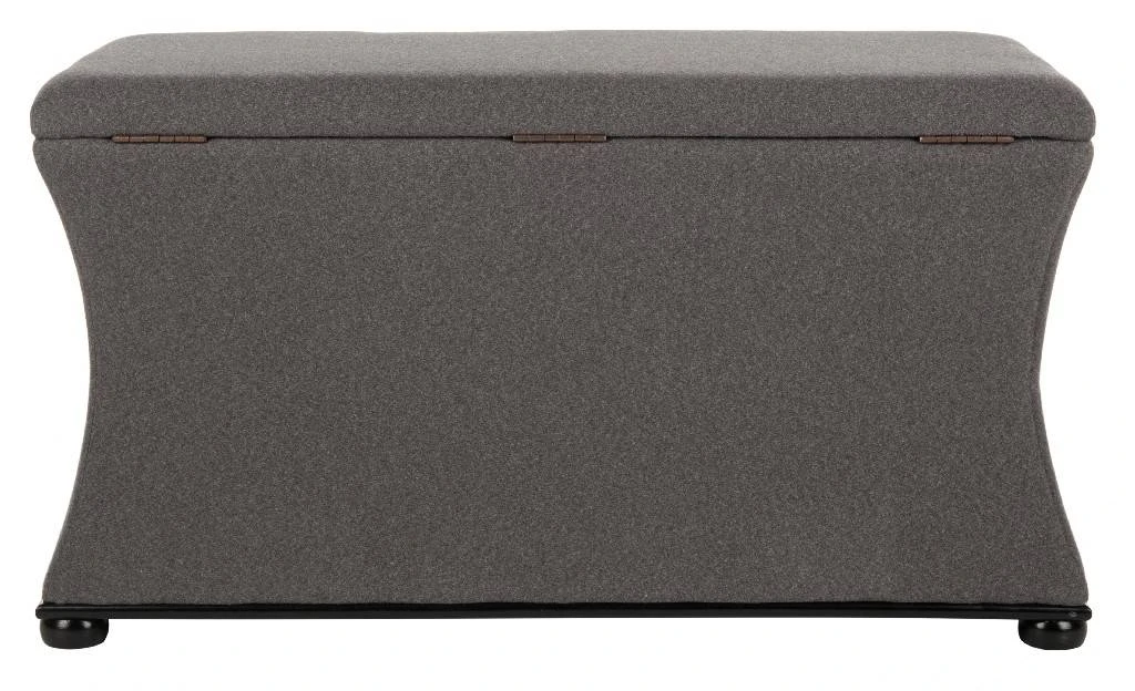 Aroura Storage Bench In Black/Grey - Safavieh HUD4071E 4 Aroura Storage Bench In Black/Grey - Safavieh HUD4071E - Image 2