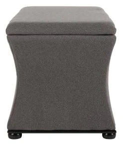 Aroura Storage Bench In Black/Grey - Safavieh HUD4071E 16 Aroura Storage Bench In Black/Grey - Safavieh HUD4071E -Safavieh Homeware 187 hud4071e side2