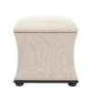 Maddox Storage Ottoman In Black/Beige - Safavieh HUD4072A -Safavieh Homeware 187 hud4072a front