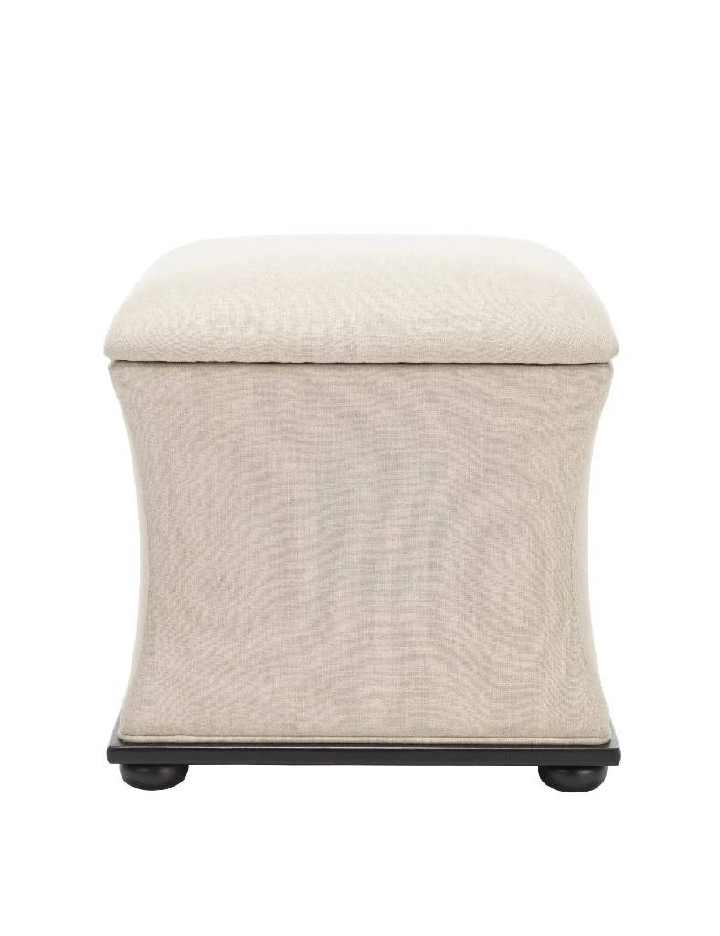 Maddox Storage Ottoman In Black/Beige - Safavieh HUD4072A 3 Maddox Storage Ottoman In Black/Beige - Safavieh HUD4072A
