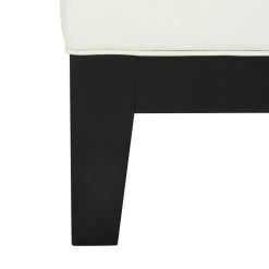 Jordan Square Cocktail Ottoman In Black/White - Safavieh HUD4079C -Safavieh Homeware 187 hud4079c leg