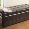 Large Manhattan Storage Bench In Brown/Black - Safavieh HUD4200A 2 Large Manhattan Storage Bench In Brown/Black - Safavieh HUD4200A -Safavieh Homeware 187 hud4200a