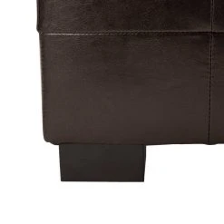 Large Manhattan Storage Bench In Brown/Black - Safavieh HUD4200A -Safavieh Homeware 187 hud4200a leg