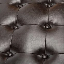 Large Manhattan Storage Bench In Brown/Black - Safavieh HUD4200A -Safavieh Homeware 187 hud4200a swatch