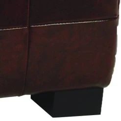 Small Manhattan Storage Bench In Cordovan/Black - Safavieh HUD4201E -Safavieh Homeware 187 hud4201e leg