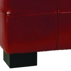 Small Manhattan Storage Bench In Red/Black - Safavieh HUD4201R -Safavieh Homeware 187 hud4201r leg